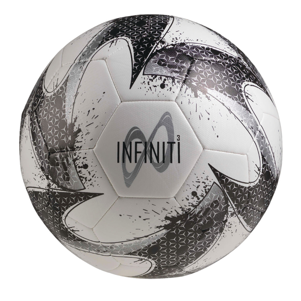 Trn Football Whi/Sil/Bla Size 5