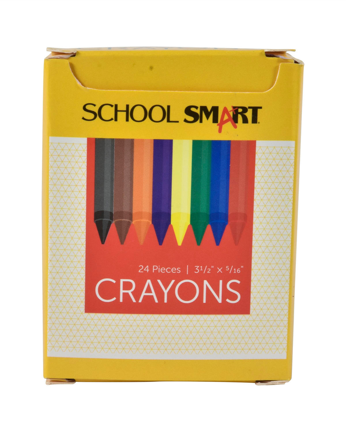 CRAYONS SCHOOL SMART STANDARD ASST COLORS SET OF 24