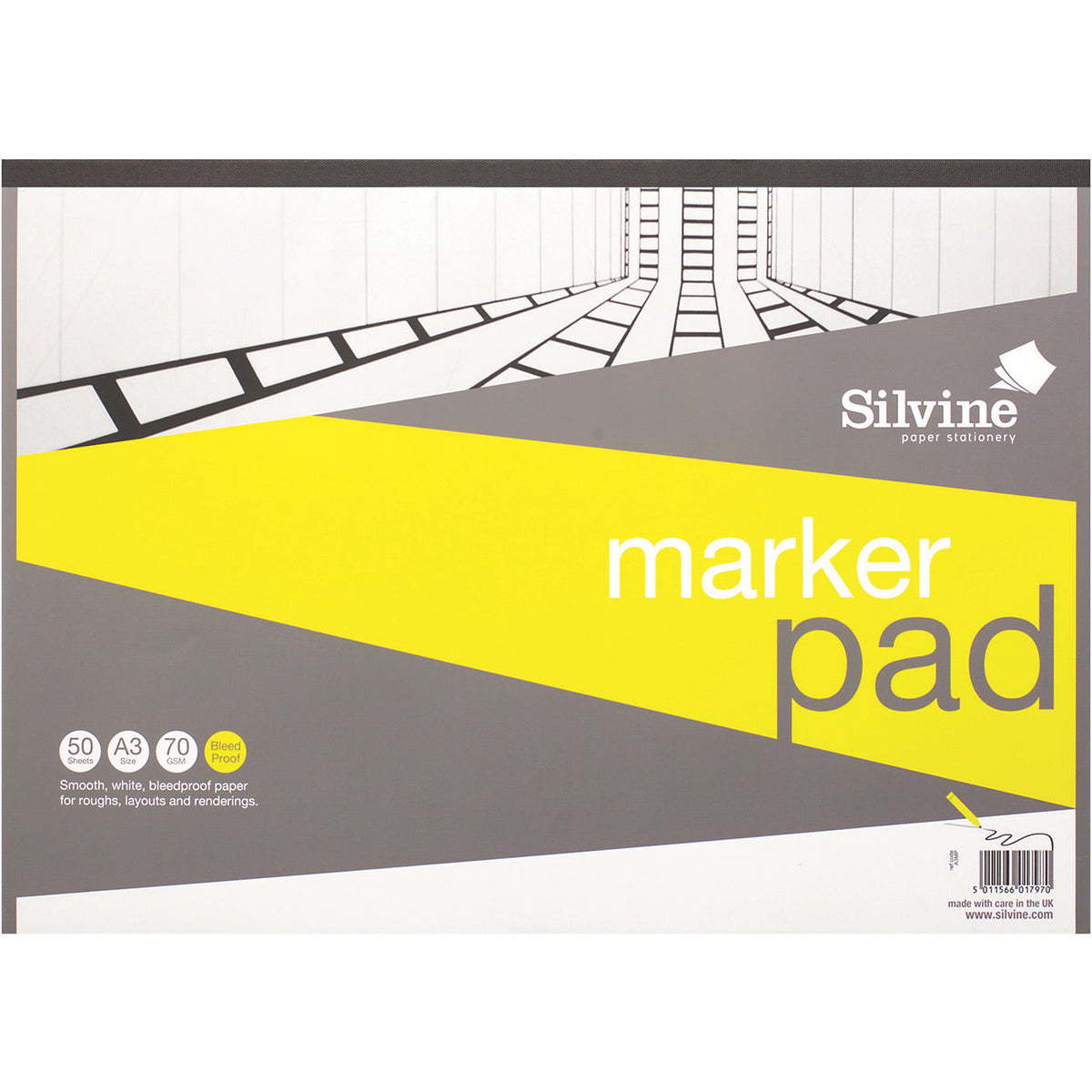Silvine Marker Pad 50 Sheets A3