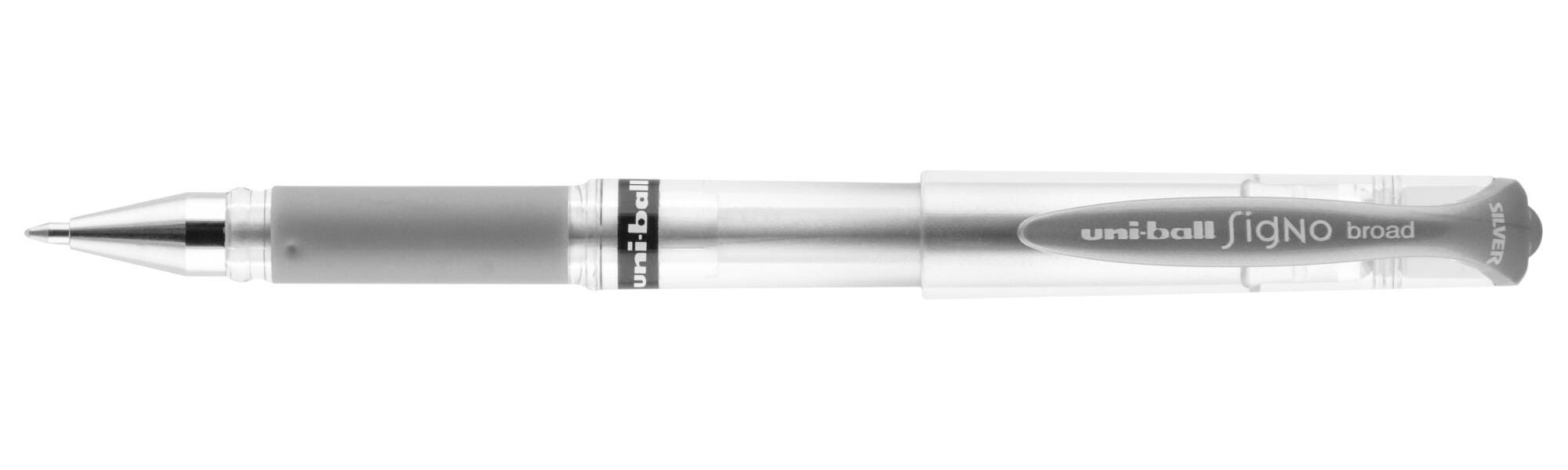 PEN ROLLBALL IMPACT UNI SILVER