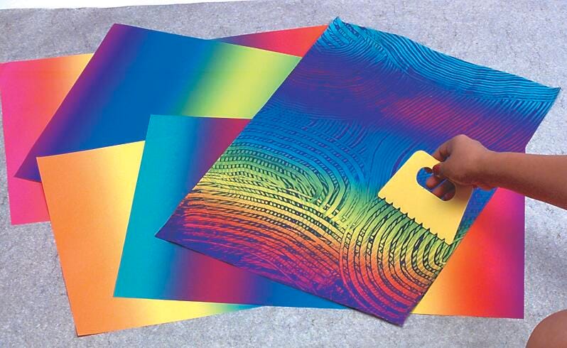 PAPER FOLIA RAINBOW 13.5X19.25 IN PK OF 50