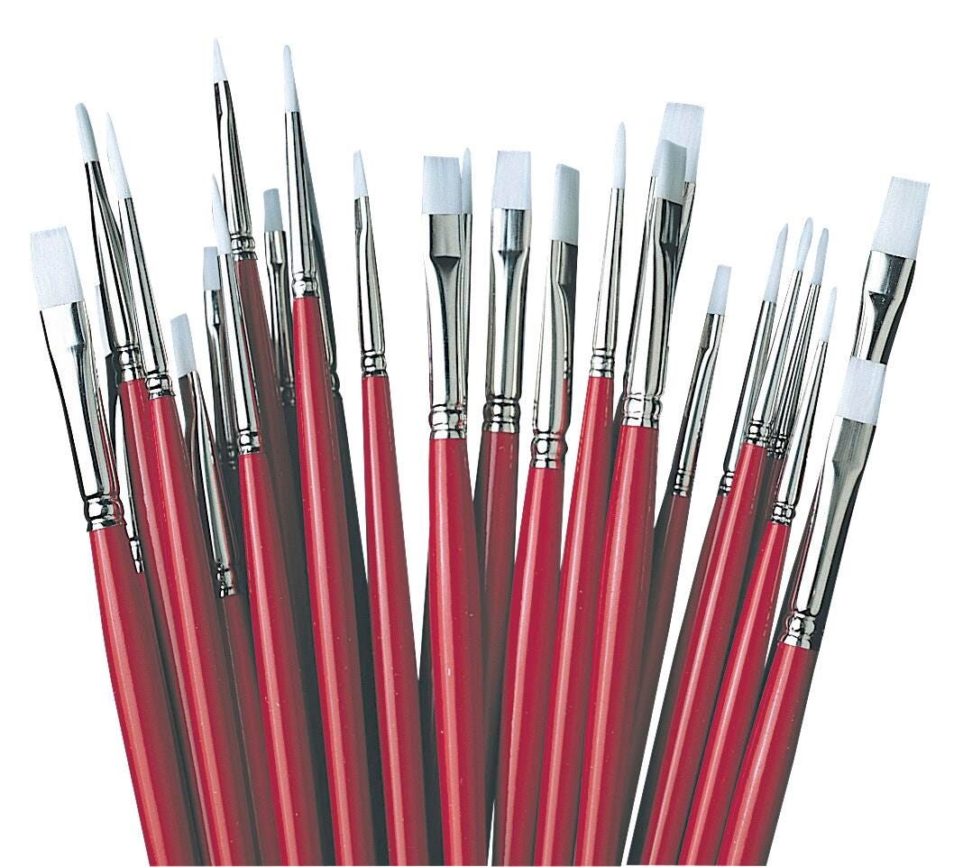 BRUSH RICHESON OIL ACRYLIC LONG HANDLE SET OF 36