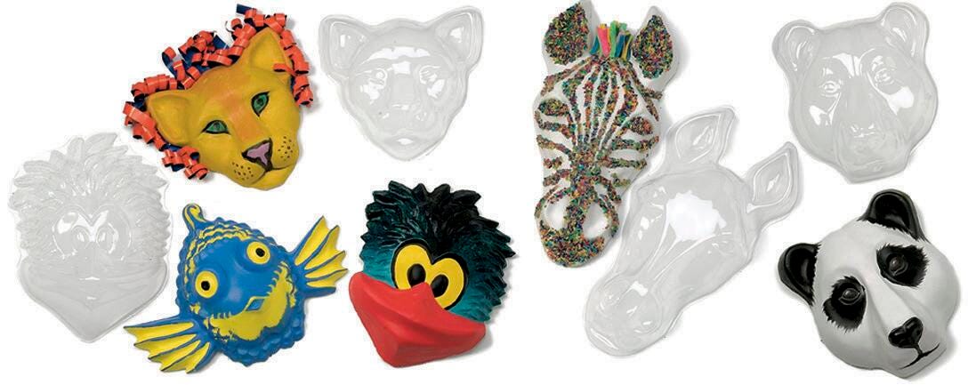 MASK MAKING KIT ANIMAL FACES SET OF 5