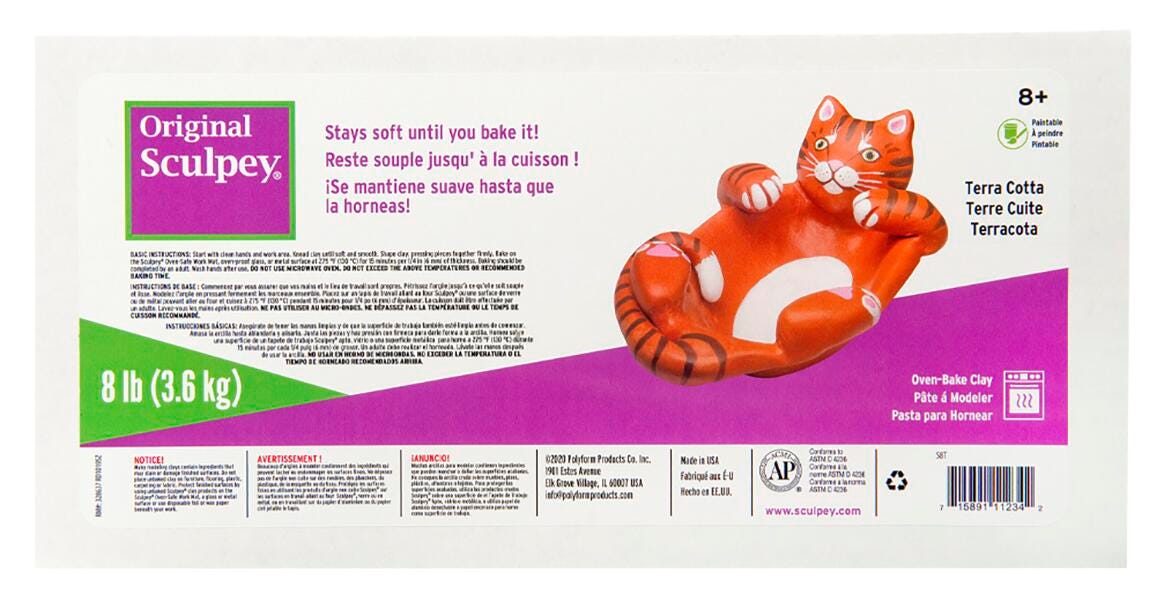 MODELING COMPOUND SCULPEY 8 LBS TERRA COTTA