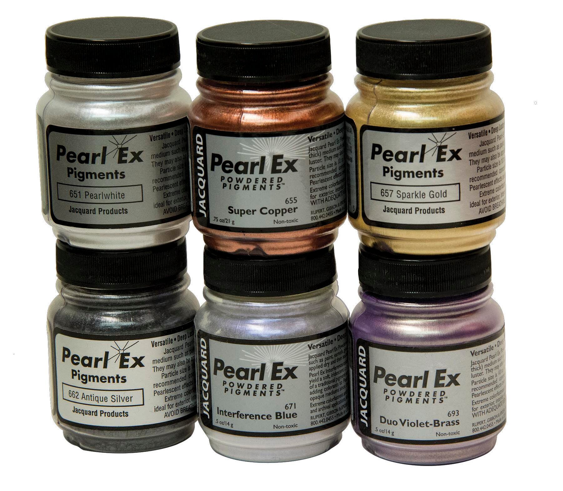 PAINT PIGMENTS PEARL EX METALLIC .75 OZ SET OF 6