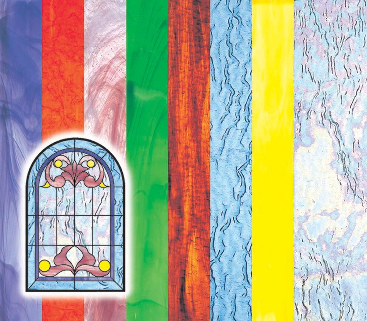 PAPER STAINED GLASS 5.5X8.5 PK OF 24