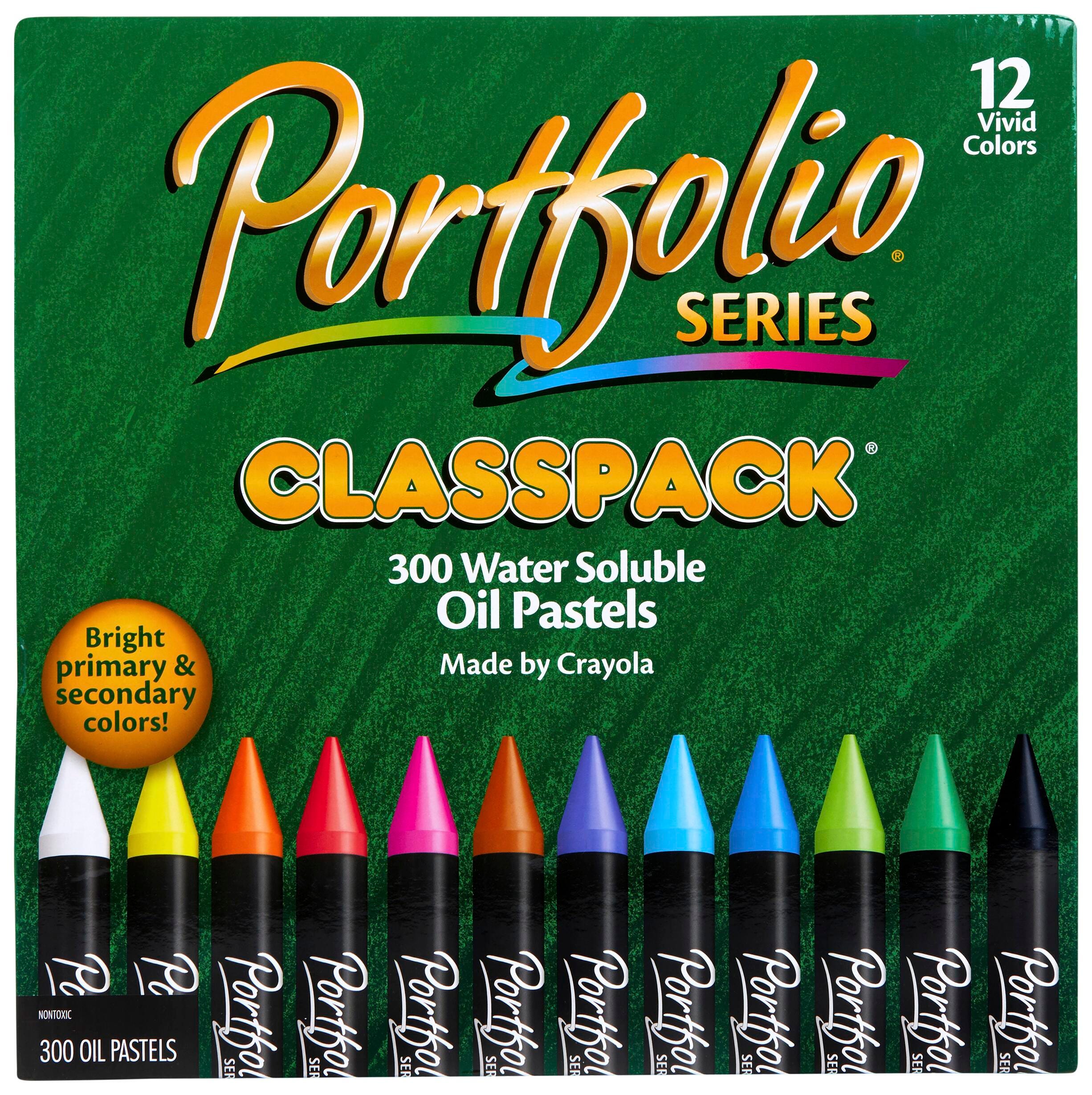 OIL PASTEL CRAYOLA PORTFOLIO CLASSPACK 12-COLOR SET OF 300