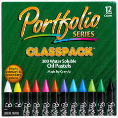 OIL PASTEL CRAYOLA PORTFOLIO CLASSPACK 12-COLOR SET OF 300