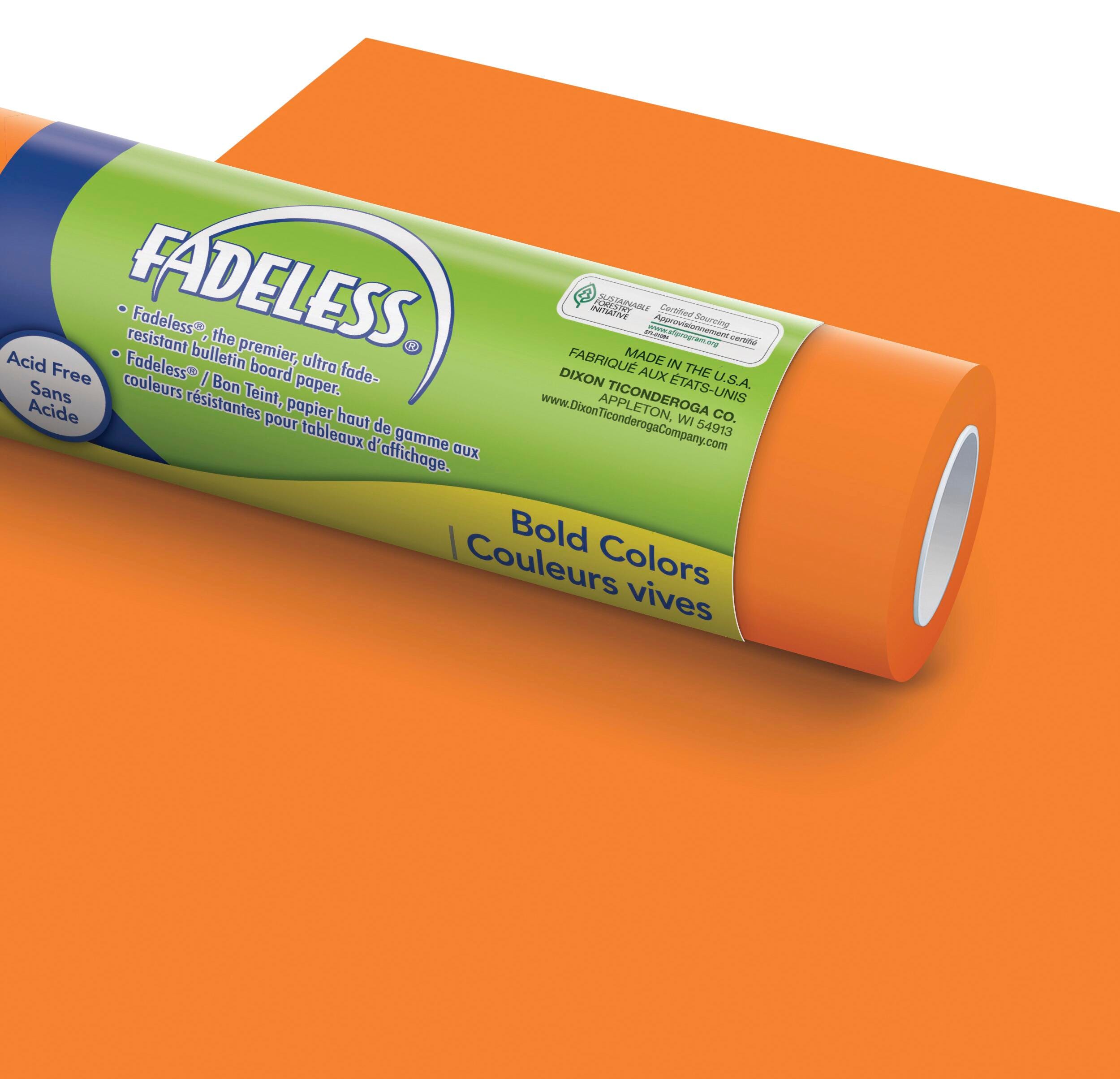 PAPER ROLL FADELESS 24 IN X 60 FT ORANGE