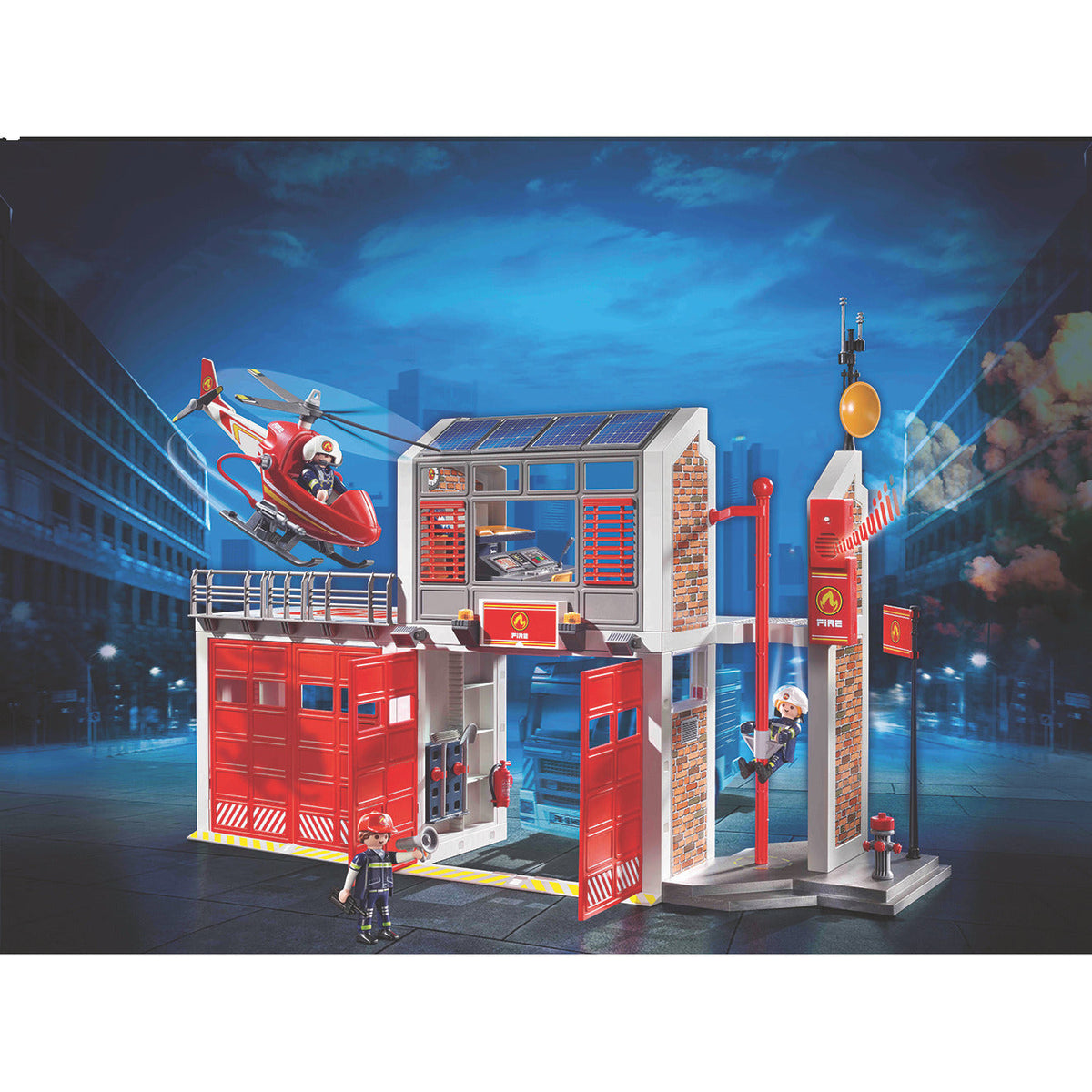 Playmobil Firestation & Ladder Unit