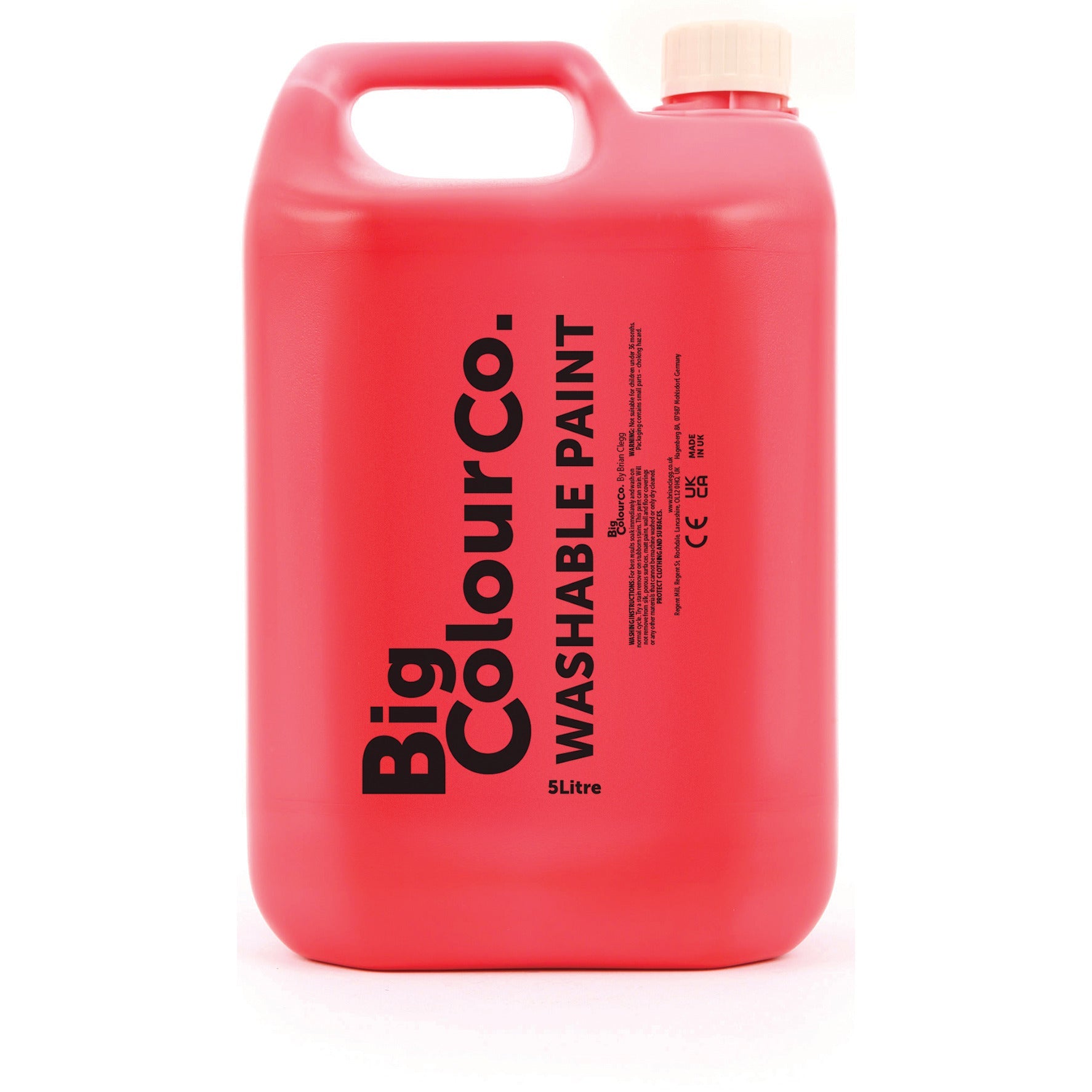 Paint Ready Mixed Washable 5L Red