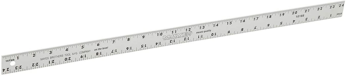 RULER HARD ALUMINUM 24 IN