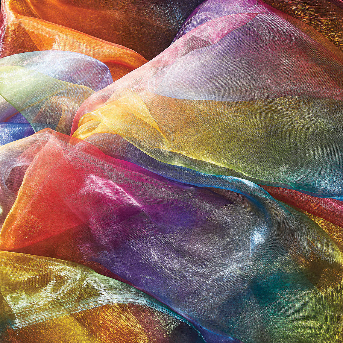 Fabric Organza Rainbow 1X1.5M