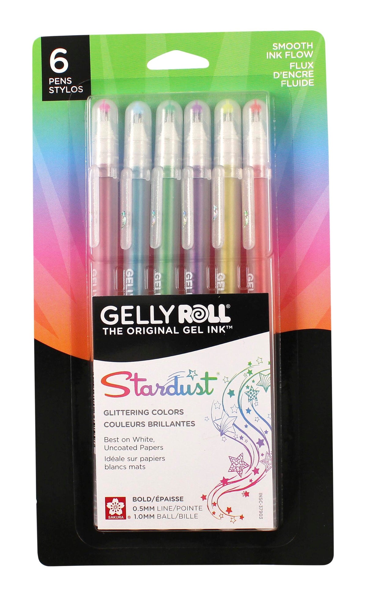 PEN GEL STARDUST GALAXY SET OF 6