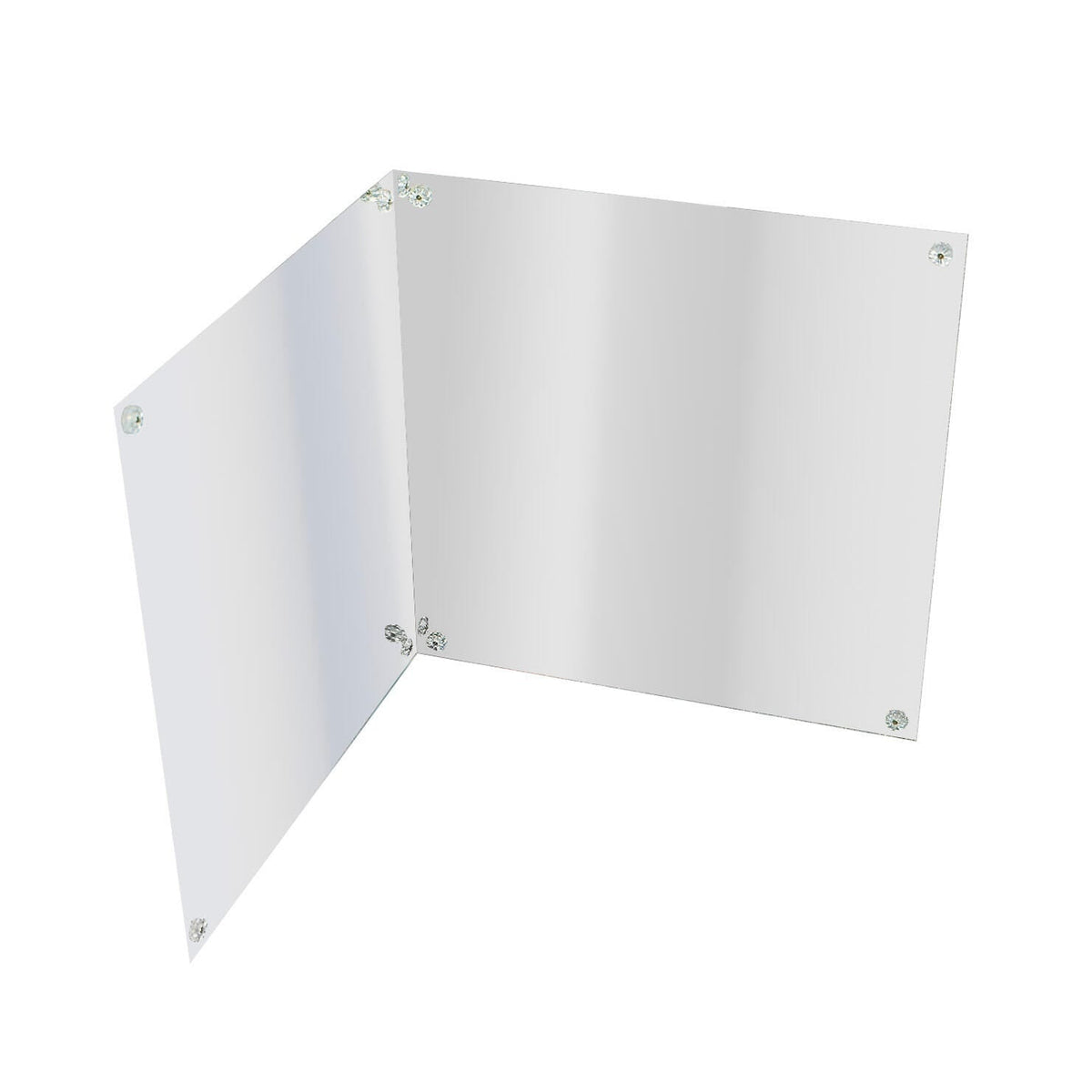 MIRROR ACRYLIC SMALL WALL MOUNT SET/2