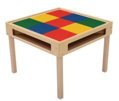 KIT TABLE BUILDING BLOCK W/PRESCHOOL GRIDS 24 H WITH COVER