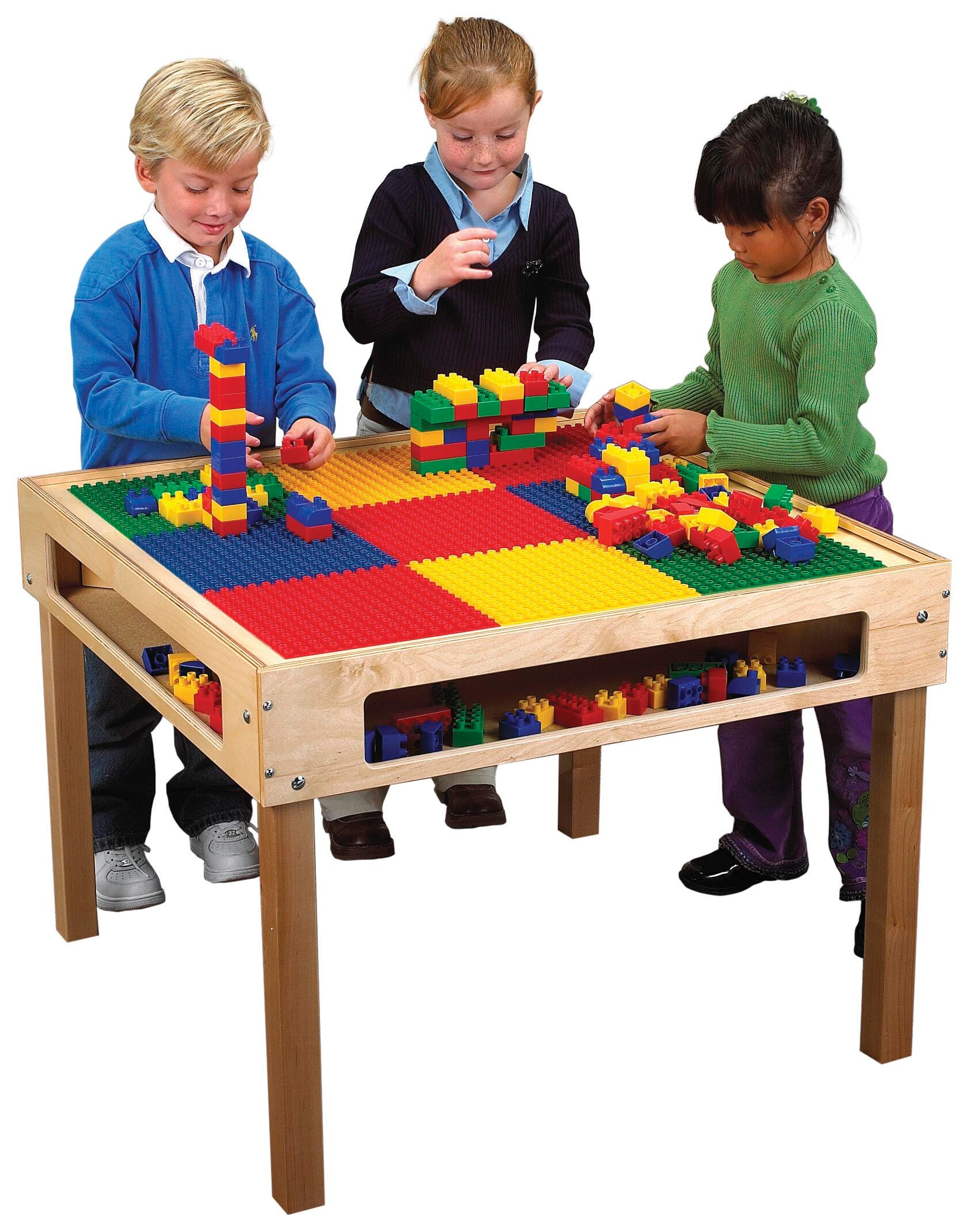 TABLE BUILDING BLOCK W/PRESCHOOL GRIDS 24H