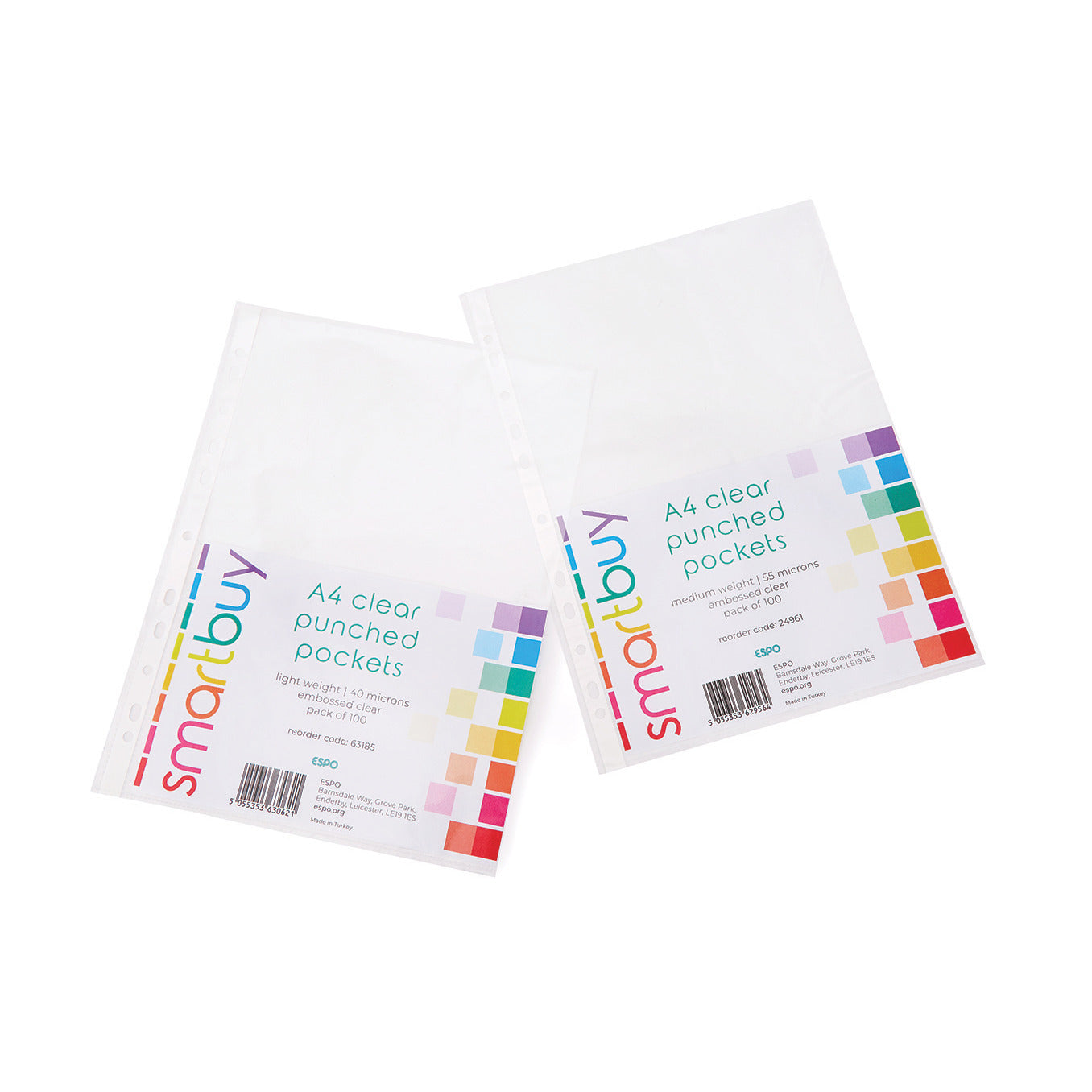 Sb A4 Punch Pkts 55Mic Box500