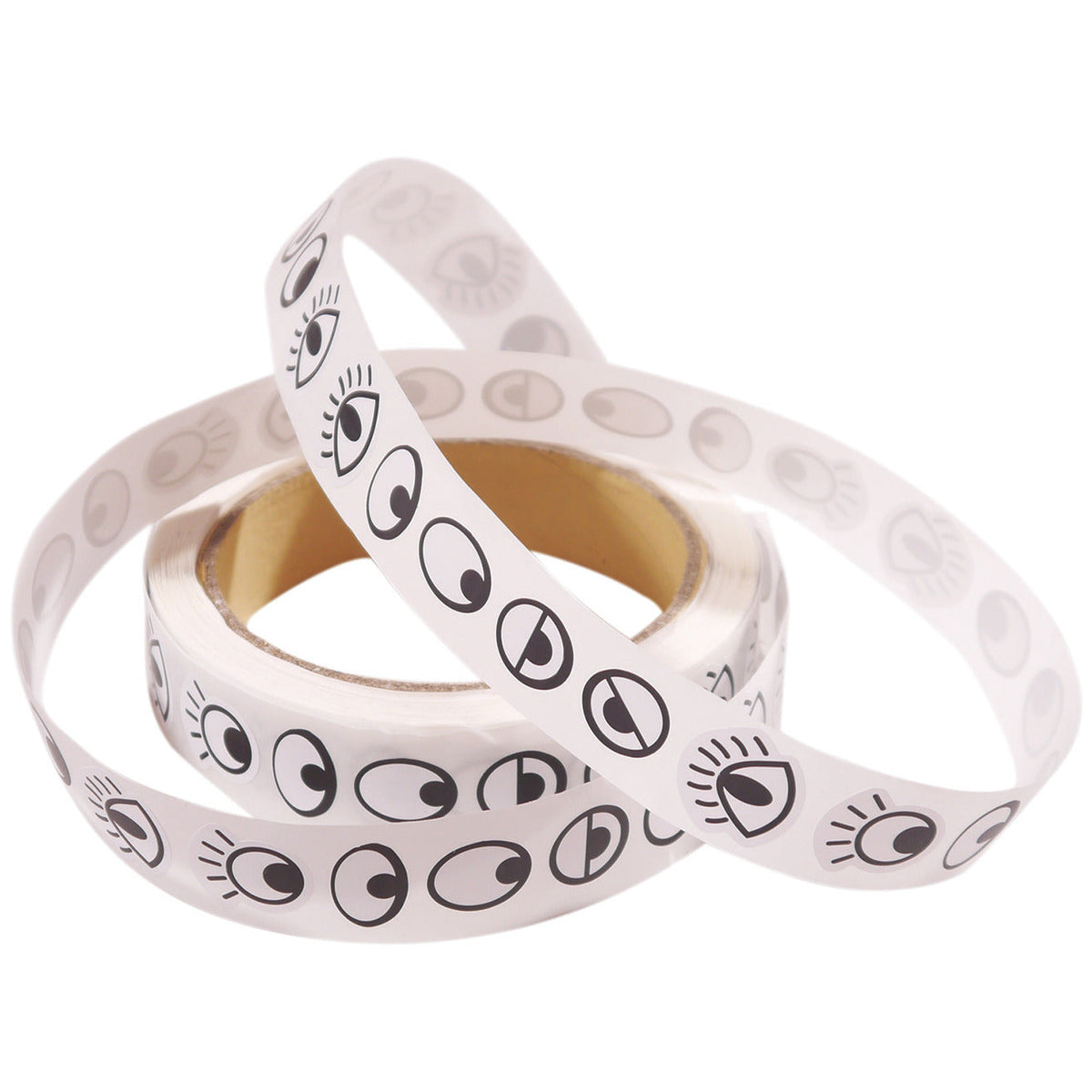 Peel And Stick Eyes Black Roll 1000