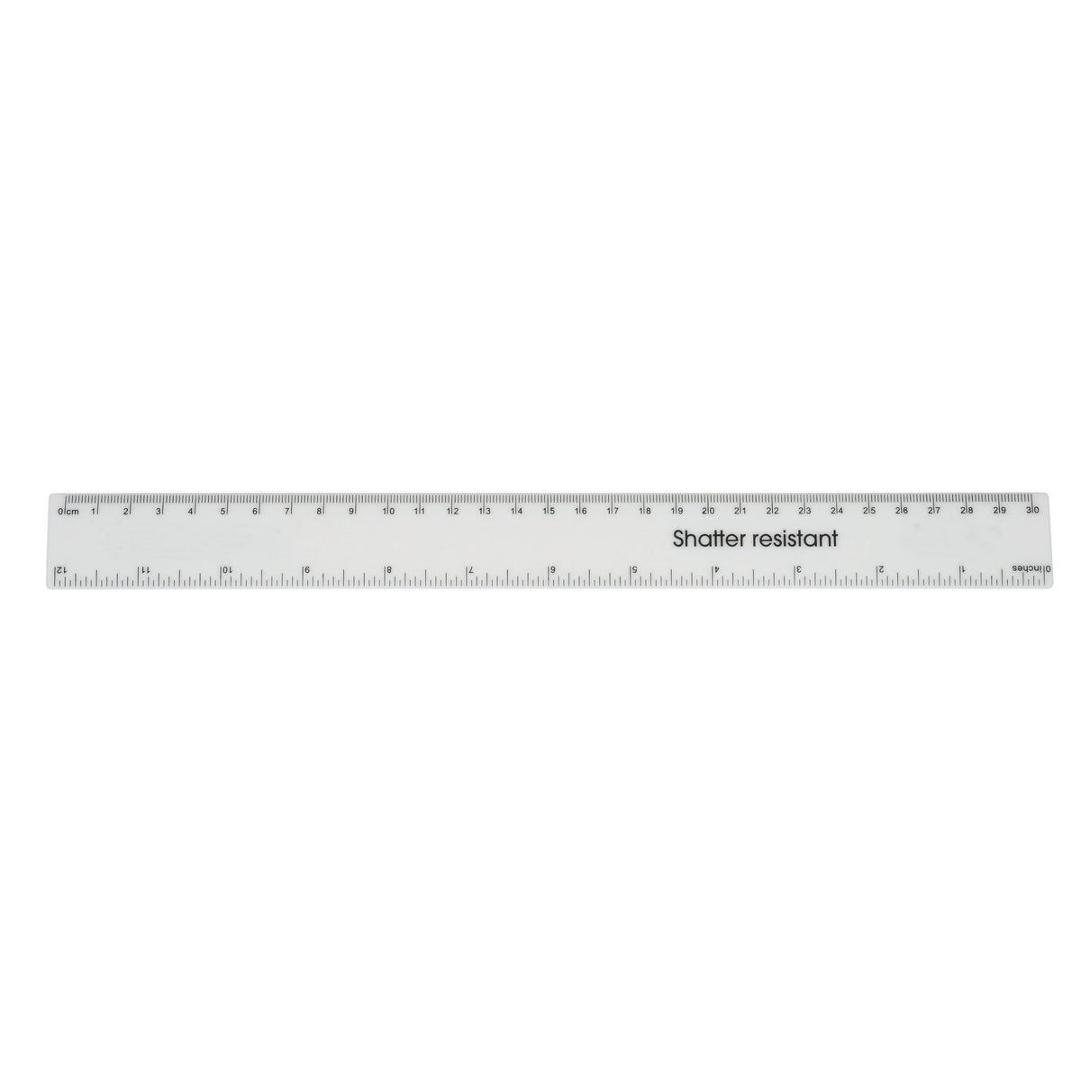 Ruler Sresist Cm/In White 30Cmpk100
