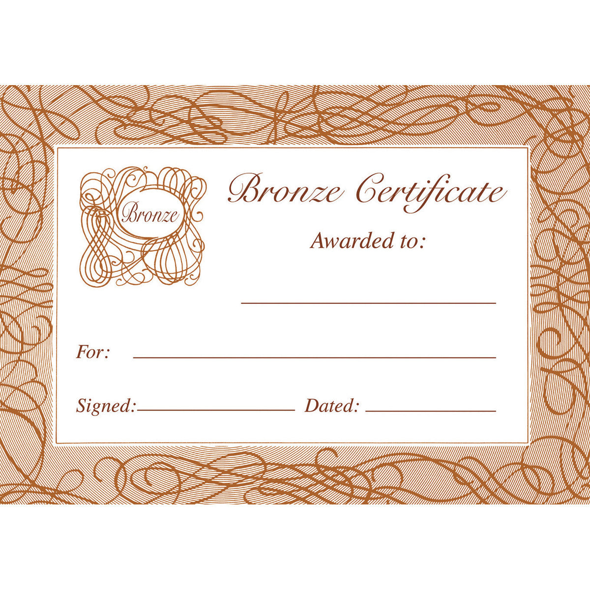 Certificates Pk20 Bronze