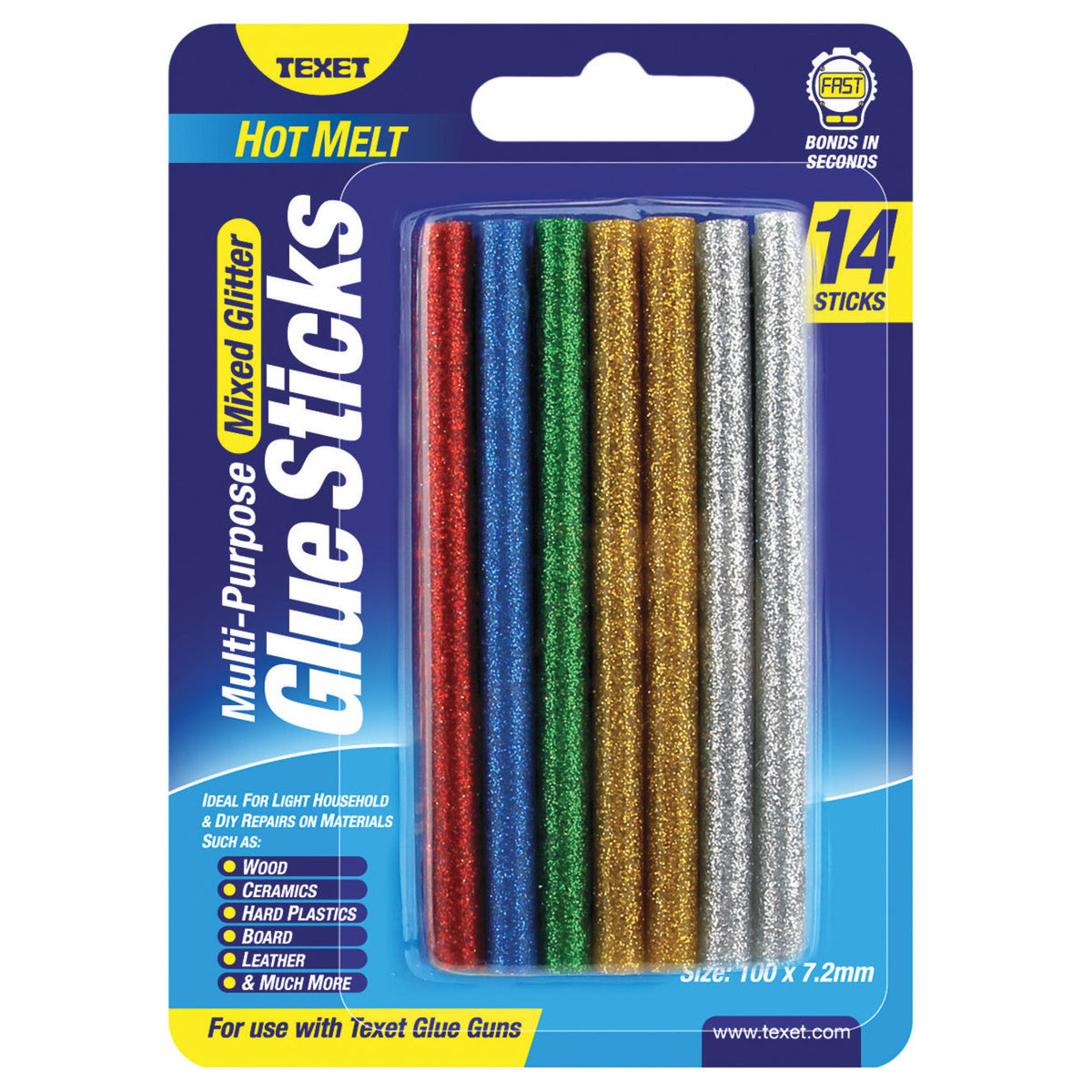 Glitter Glue Sticks/Pk14