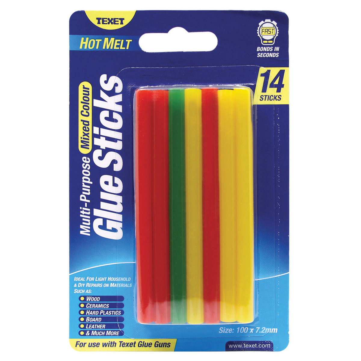 Colour Glue Sticks/Pk14