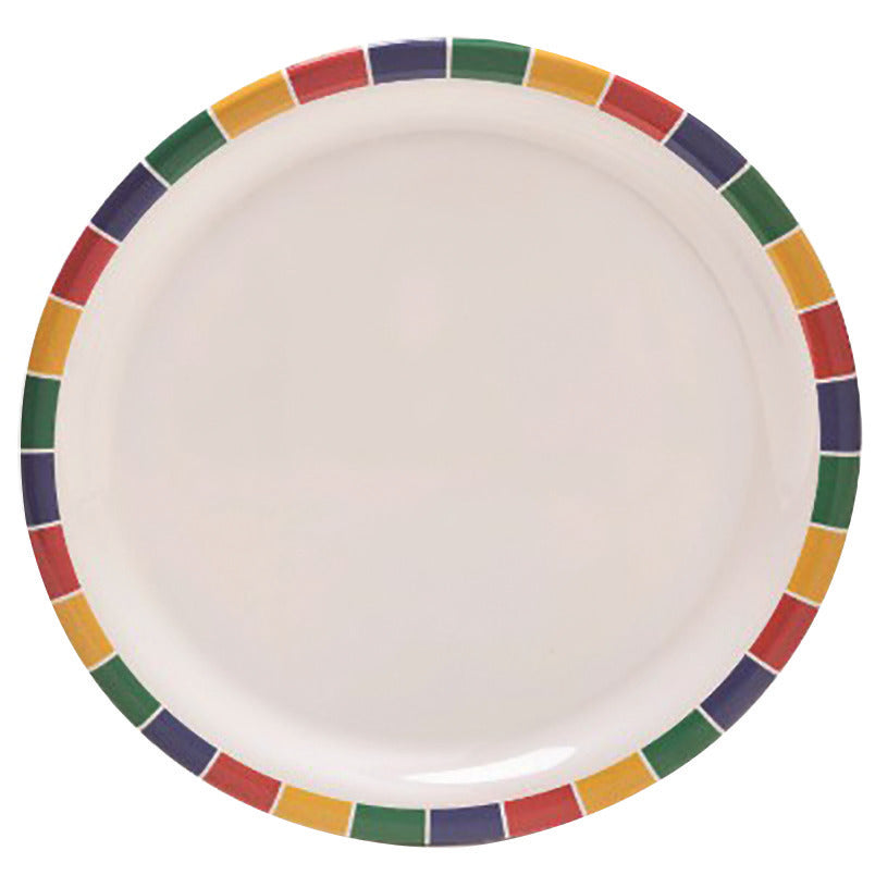 Caribbean Block Melamine Plate 230Mm