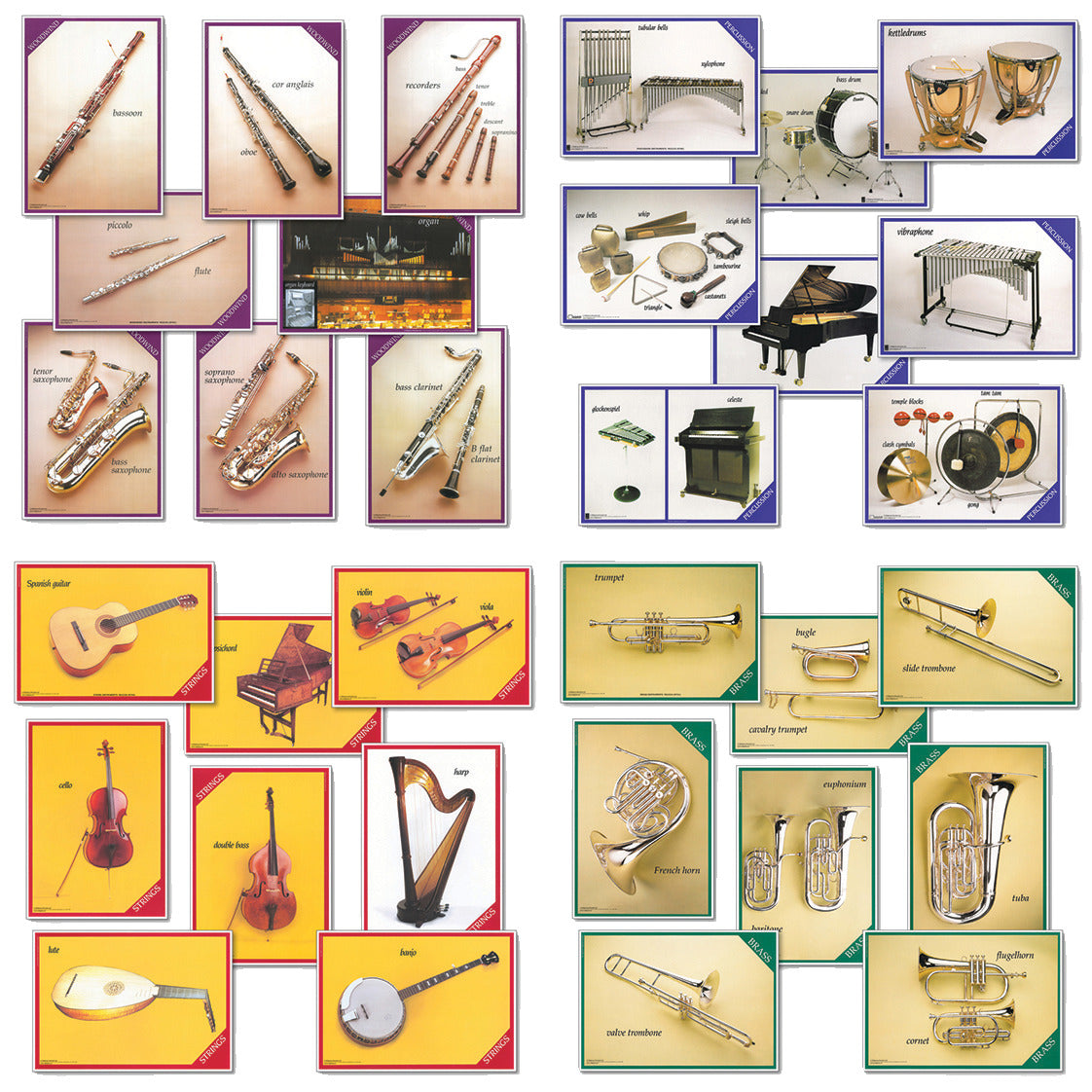 Musical Instruments A5 Cards Set
