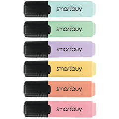 Smartbuy Highlighter Pastels Pk6