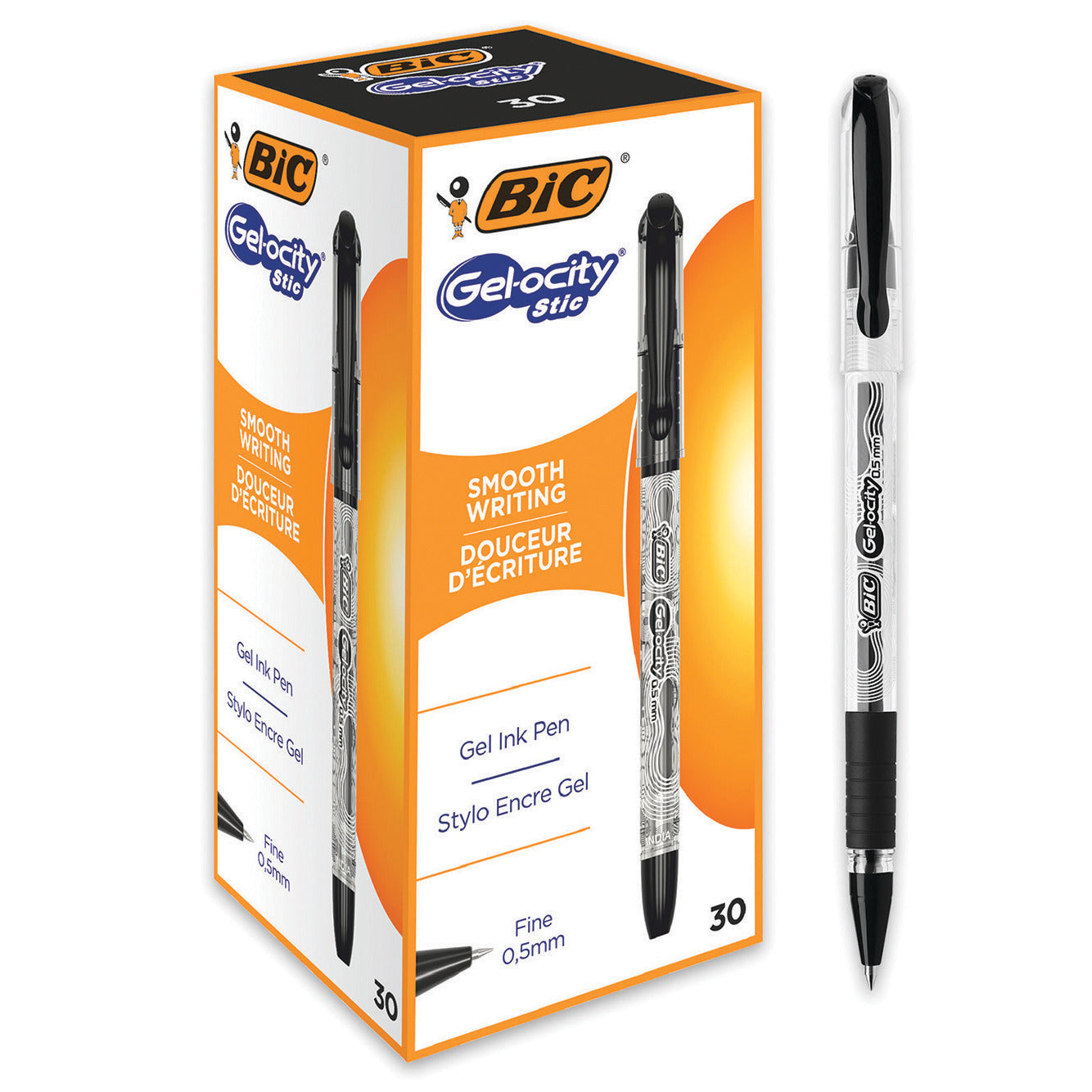 Bic Gelocity Stic Pk30 Black