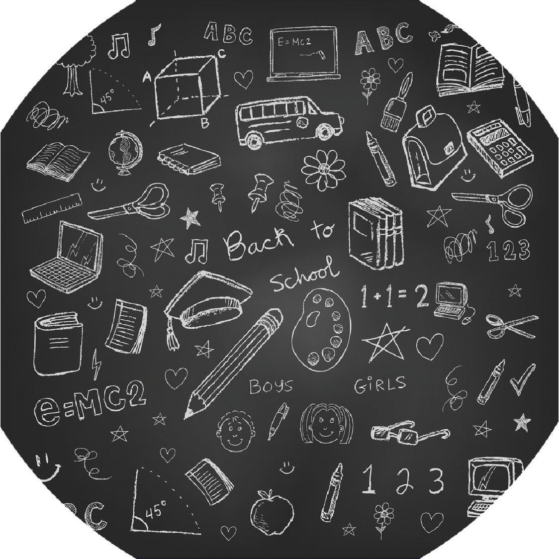 Junior Play Tray Mat 595 Chalkboard
