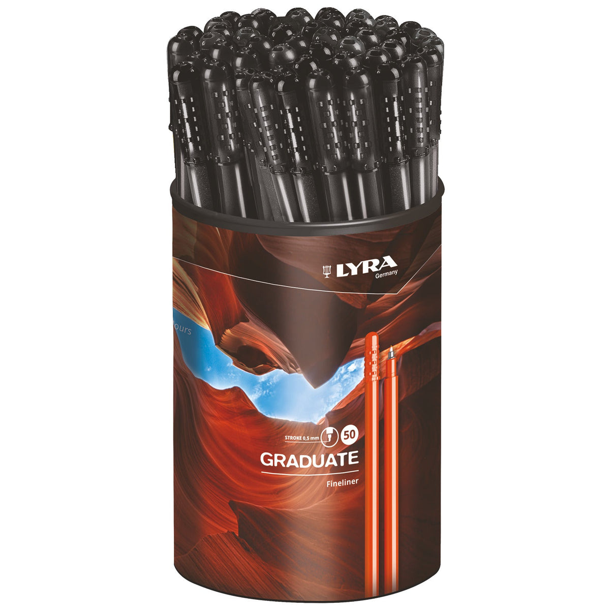 Lyra Graduate Fineliner Pk50 Black