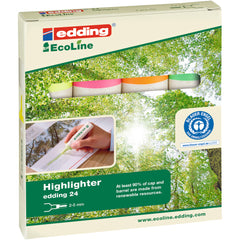 Edding Ecoline Highlighters Assorted Pack of 4