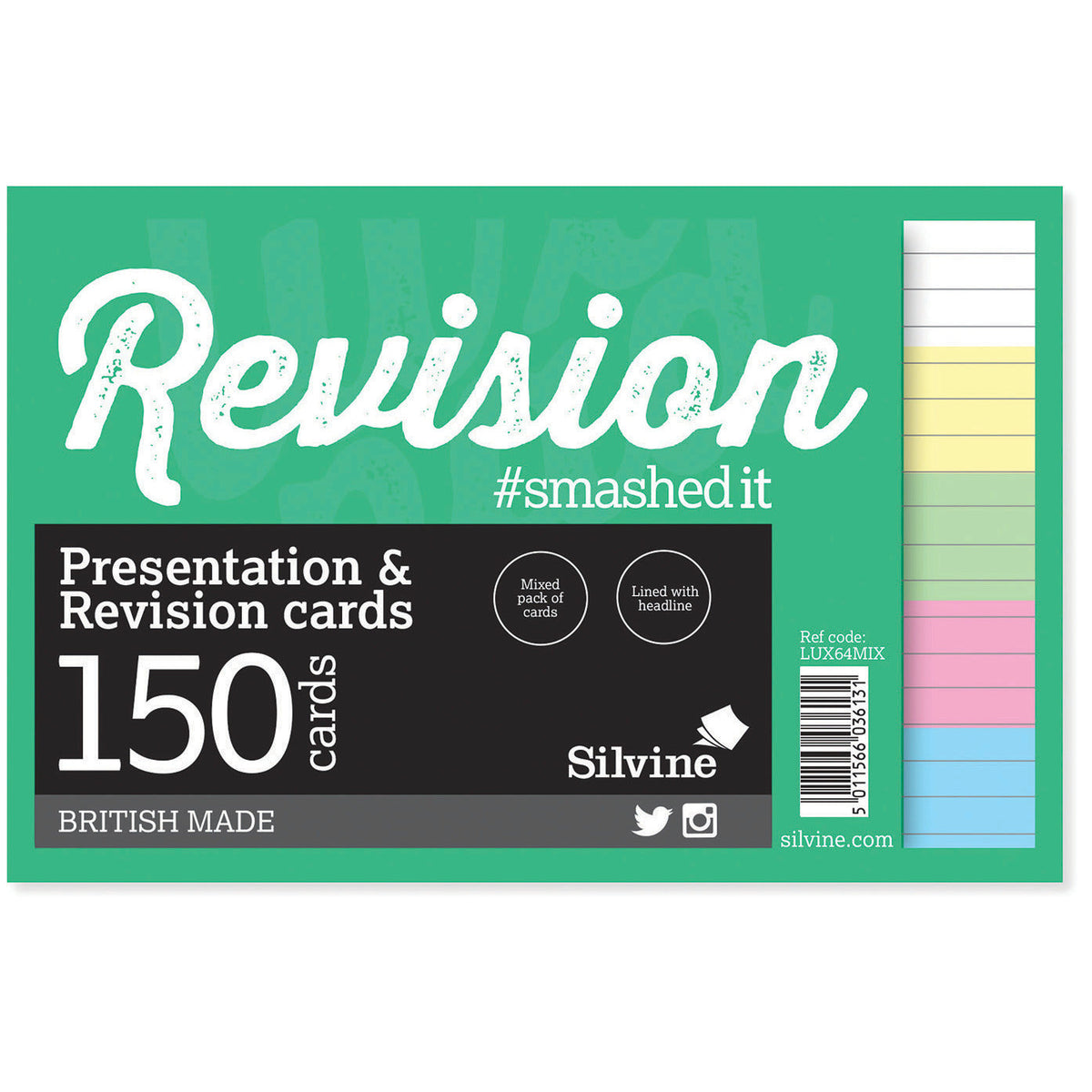 Cards 152X102Mm Pk8 X150 Asstd Clrs