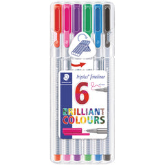 Staedtler Triplu Fineline Brght Pk6
