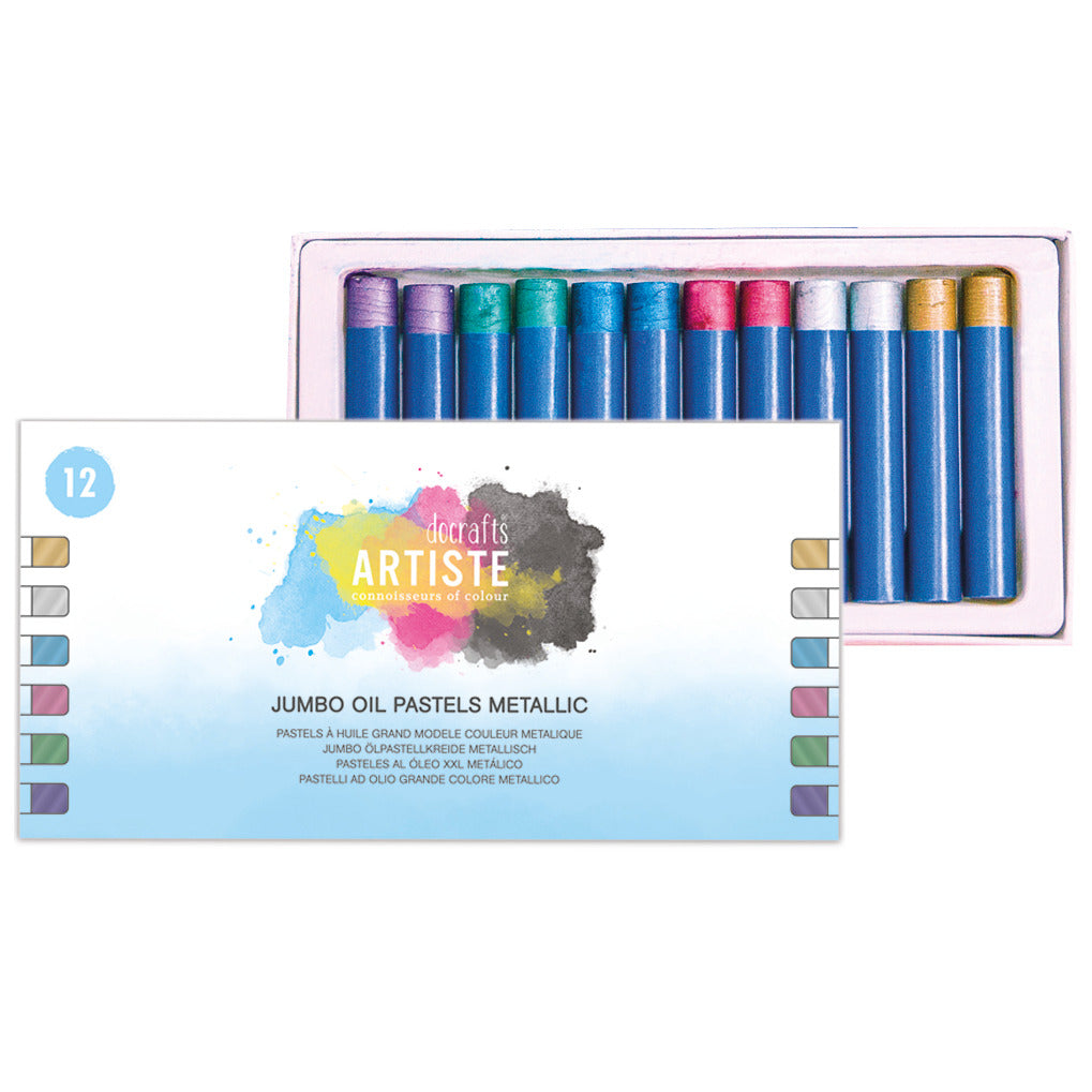 Oil Pastels Pk12 Metallic