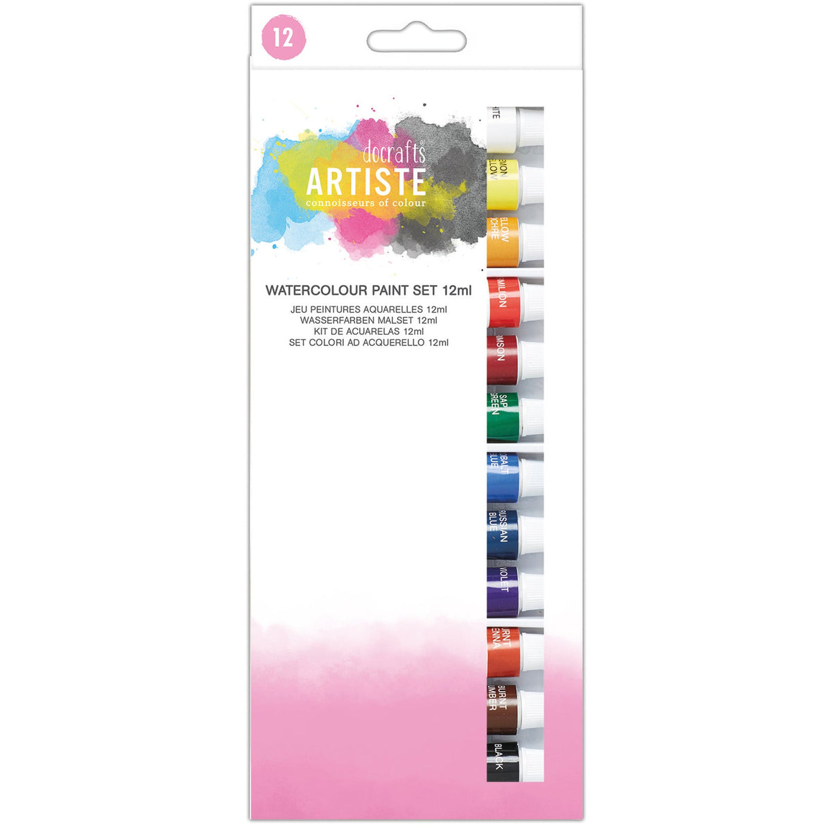 Artiste Wcolr Paint Asstd 12Ml Pk12