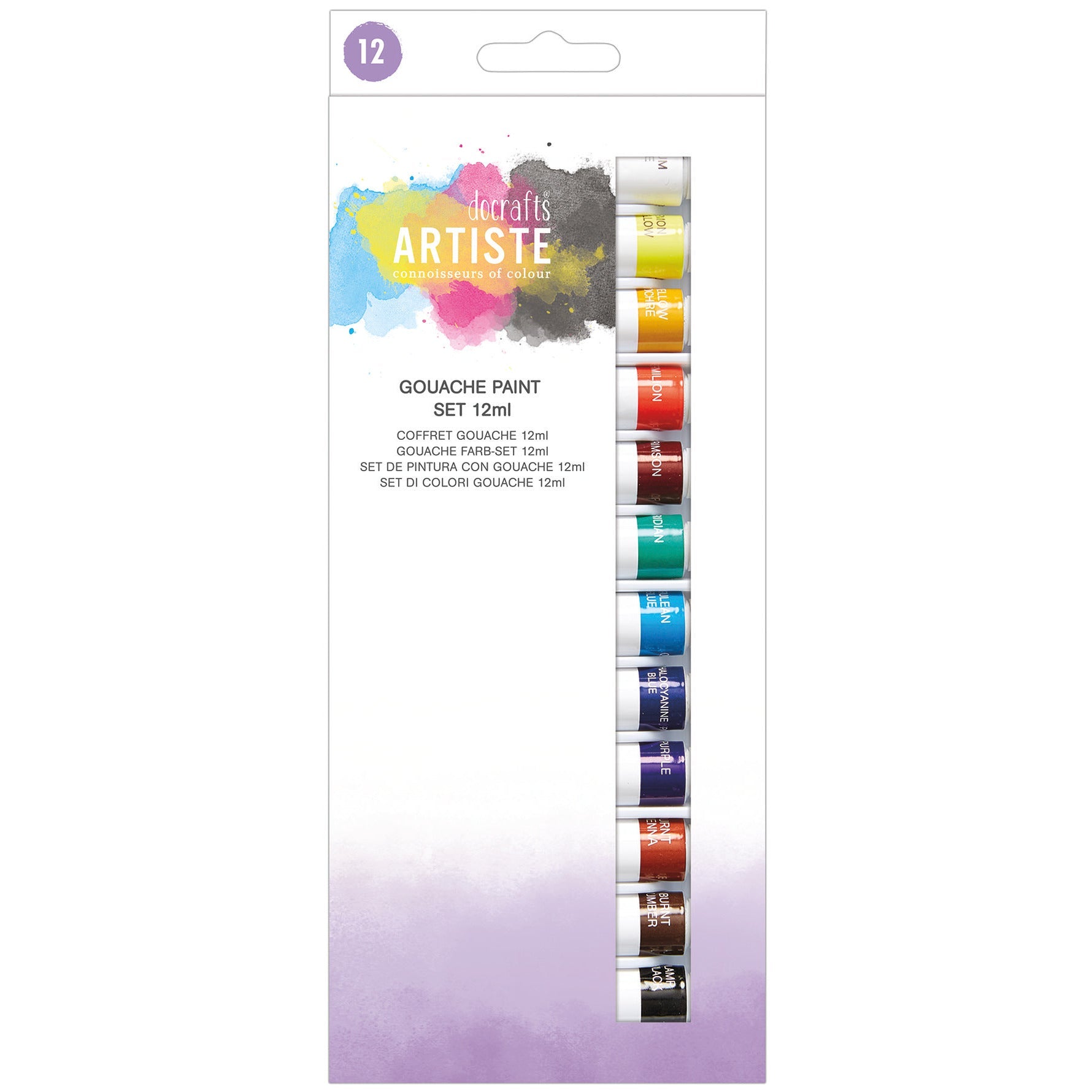 Gouache Paint Asstd 12Ml Pk12