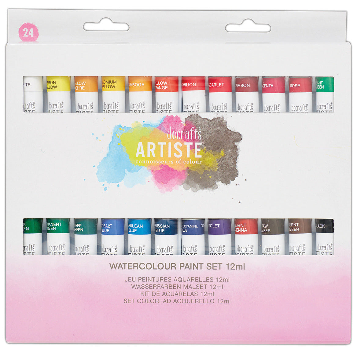 Watercolour Paint Asstd 12Ml Pk24