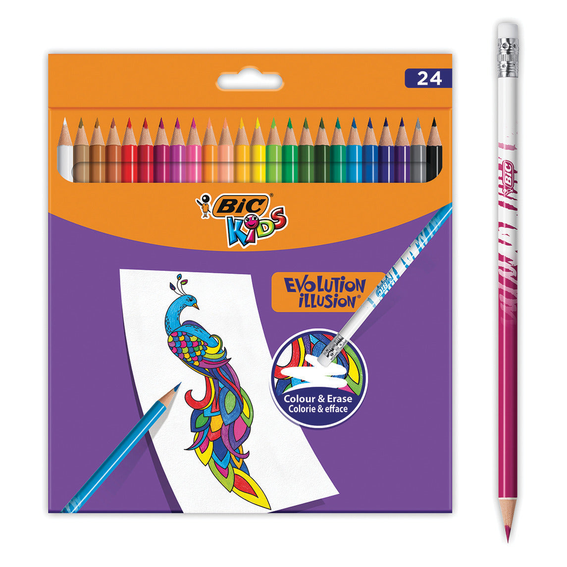Bic Kids Illusion Color Pencil Pk24