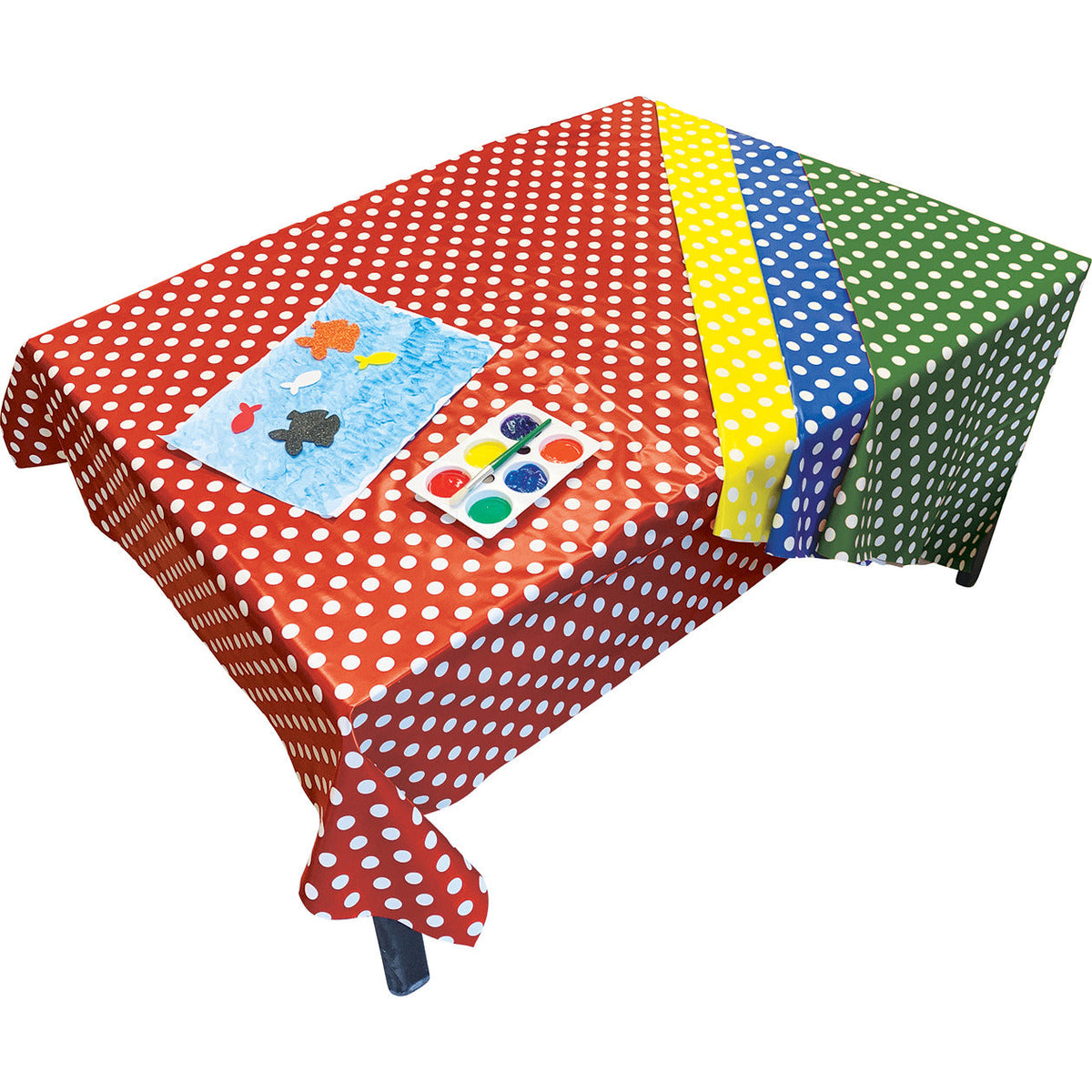 Table Cover Spots 1.4 X 1.7M Pk4