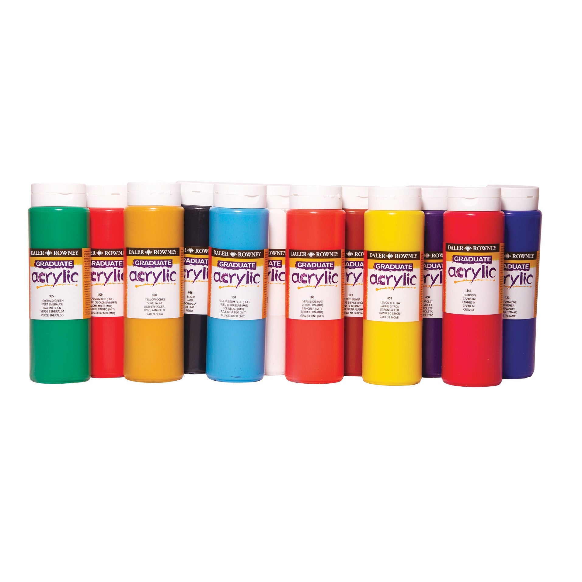 Graduate Acrylic Paint 500Ml Pk12