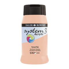 System3 Acrylic 500Ml Portrait Pink