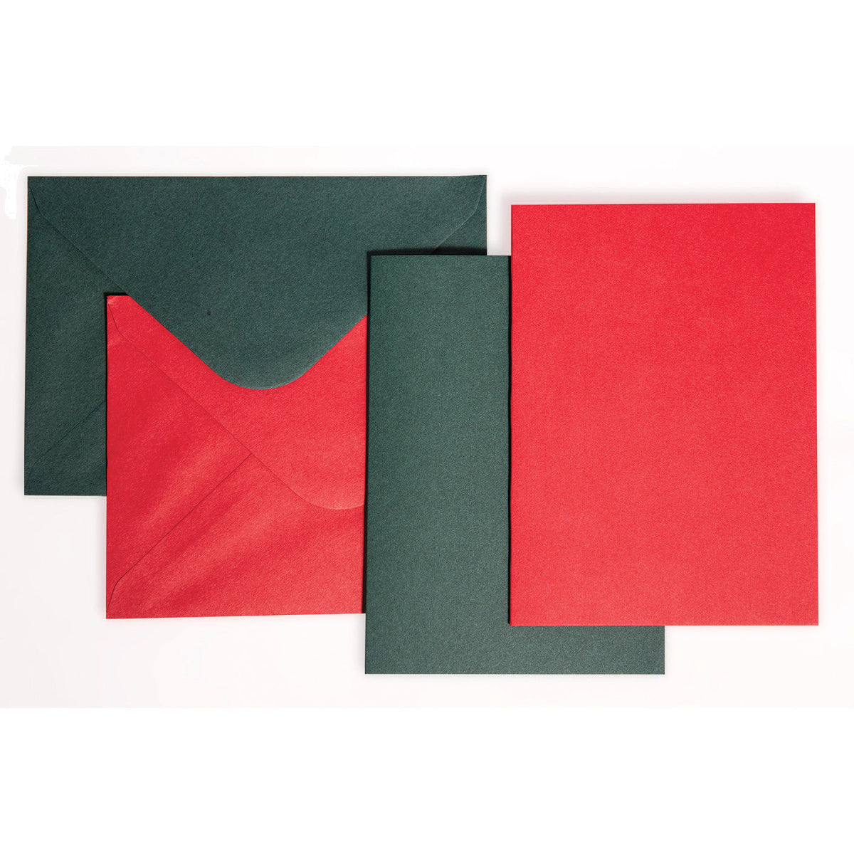 Card Envelopes Red Green A6 Pk50