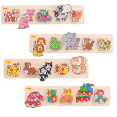 Chunky Lift/Match Puzzles Set Of 4