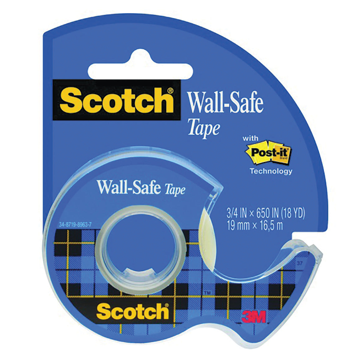 Scotch Wall-Safe Tape 19Mm X 16.5M