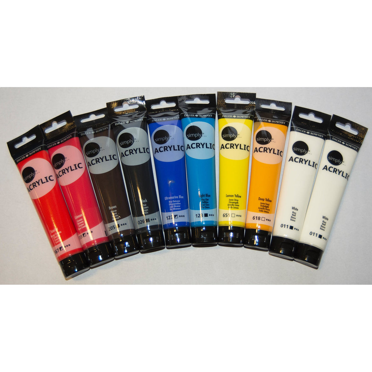 Paint Acrylic 75Ml Asstd Pk10