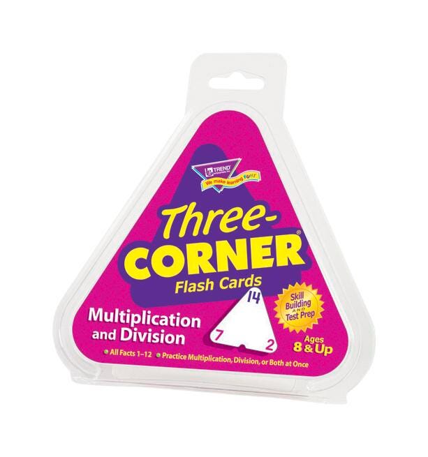 FLASH CARD 3 CORNER MULTI+DIVISION S/46