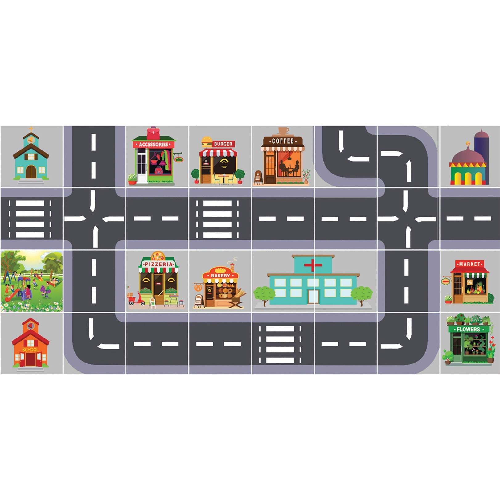 Town Playmat 125Mm Robots